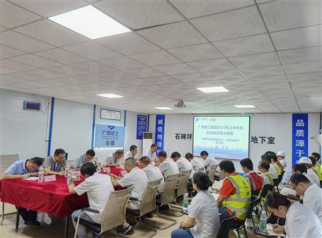 集團(tuán)公司檢查組到石碑坪安置房項目開展2021年上半年質(zhì)量安全綜合大檢查