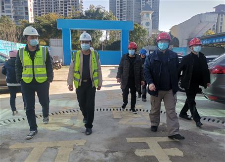 柳州市住建局檢查組到第四分公司承建項目開展節(jié)后復工檢查