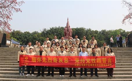 賡續(xù)紅色血脈 凝聚奮進(jìn)力量丨南寧區(qū)域黨總支開(kāi)展清明祭掃主題黨日活動(dòng)